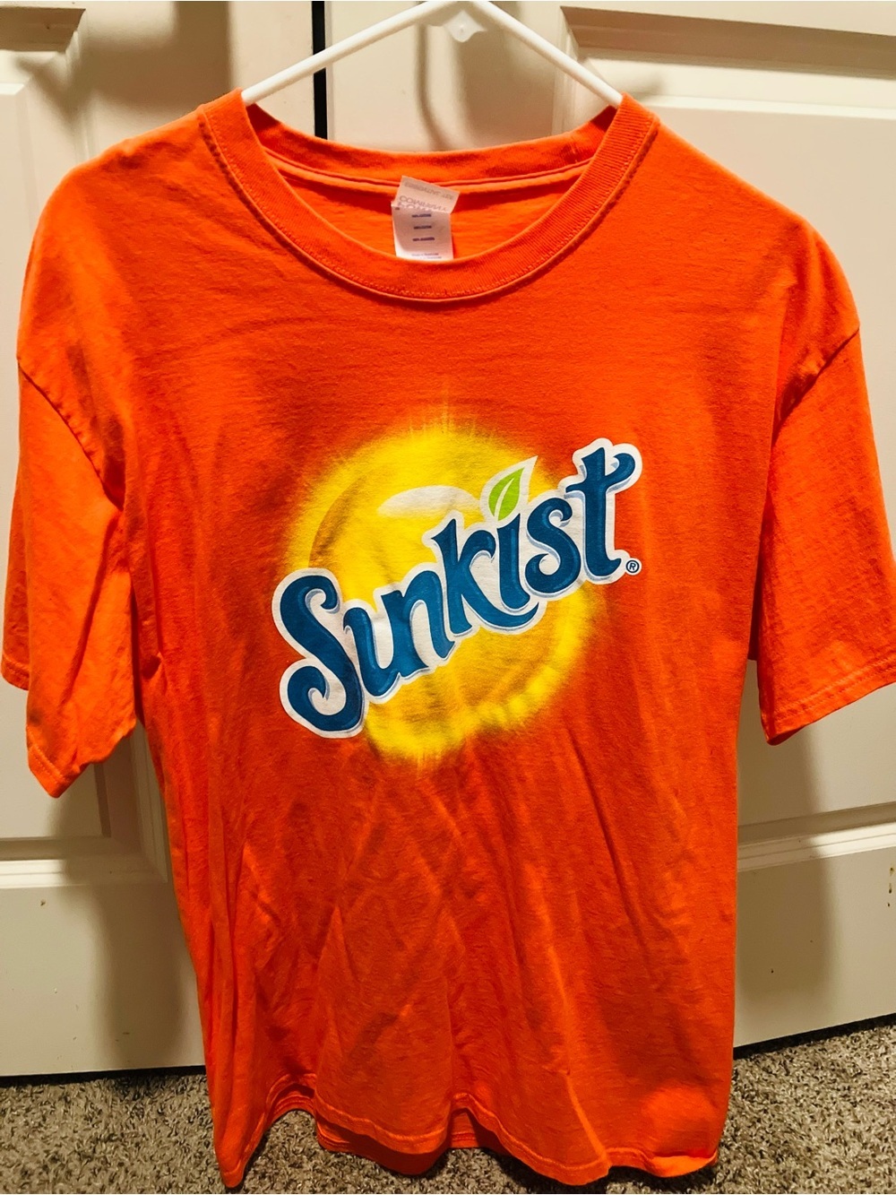Orange Short Sleeve Logo Tee